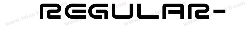 纸笺 Regular字体转换